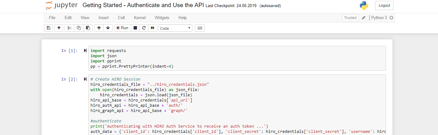 Jupyter notebook